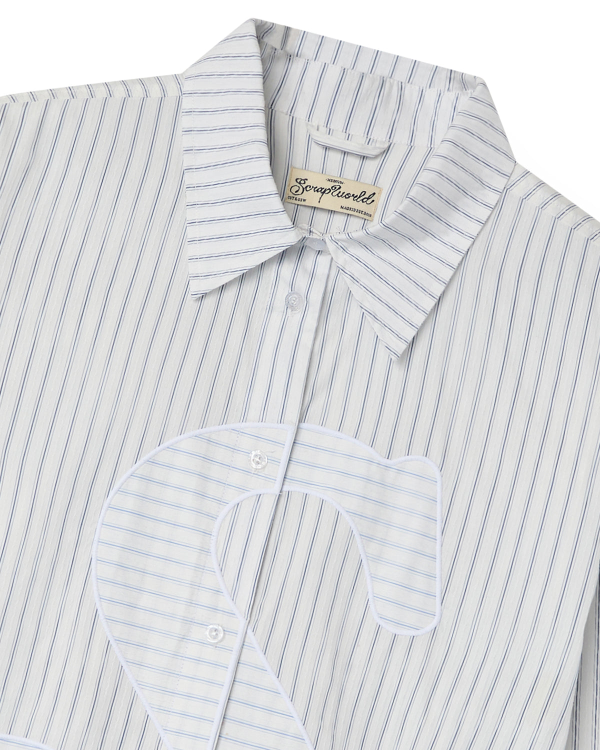 S LOGO OXFORD SHIRT WHITE